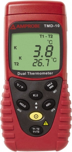 Digital Temperature Recorder: 2,498 &deg; F, K Thermocouple Sensor MPN:TMD-10