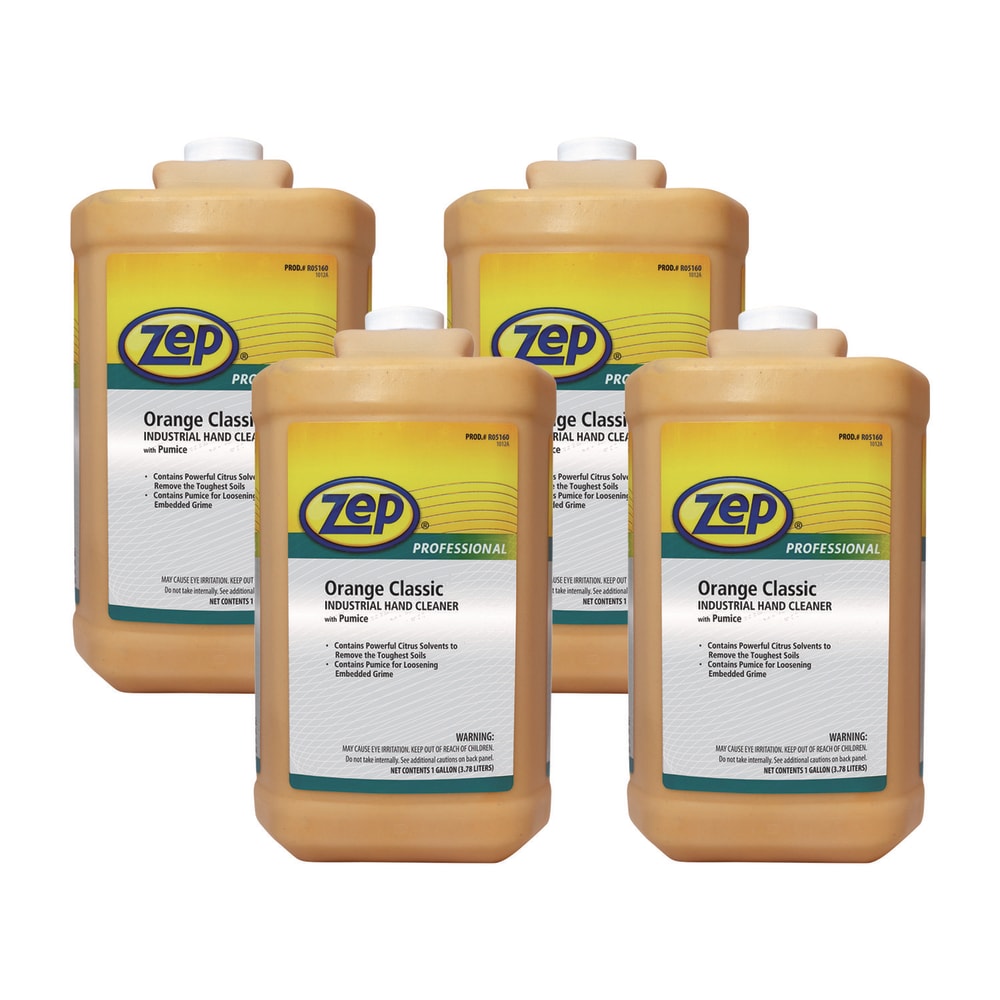 Zep Professional Orange Industrial Hand Cleaner, Orange Scent, 1 gal, 4/Carton MPN:1046475
