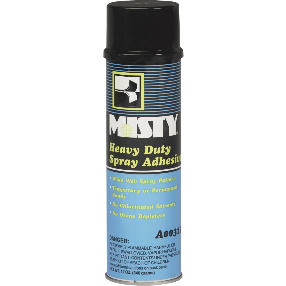 MISTY Heavy-duty Spray Adhesive - 12 fl oz - Floral - 1 Carton MPN:1002035