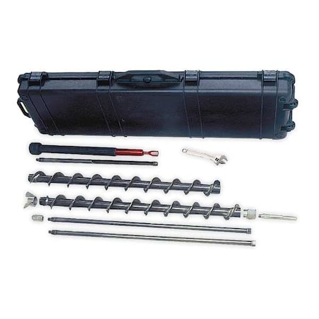 Hollowstem Auger Kit, Dia 3 In, Depth 6 Ft MPN:209.22