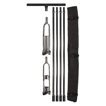 Soil Auger Kit, Dia 3 1/4 In, Depth 12Feet MPN:209.76