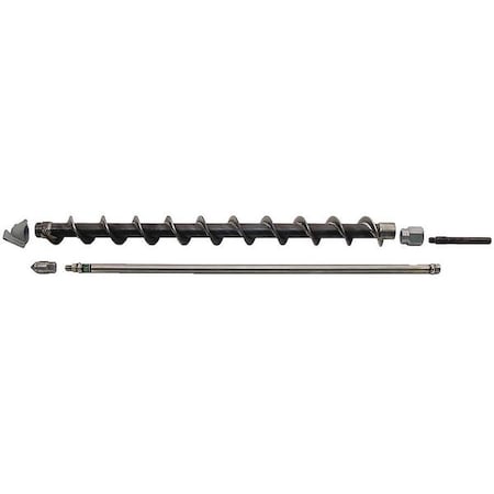 Hollowstem Auger Kit, Dia 3 In, Depth24 In MPN:409.55