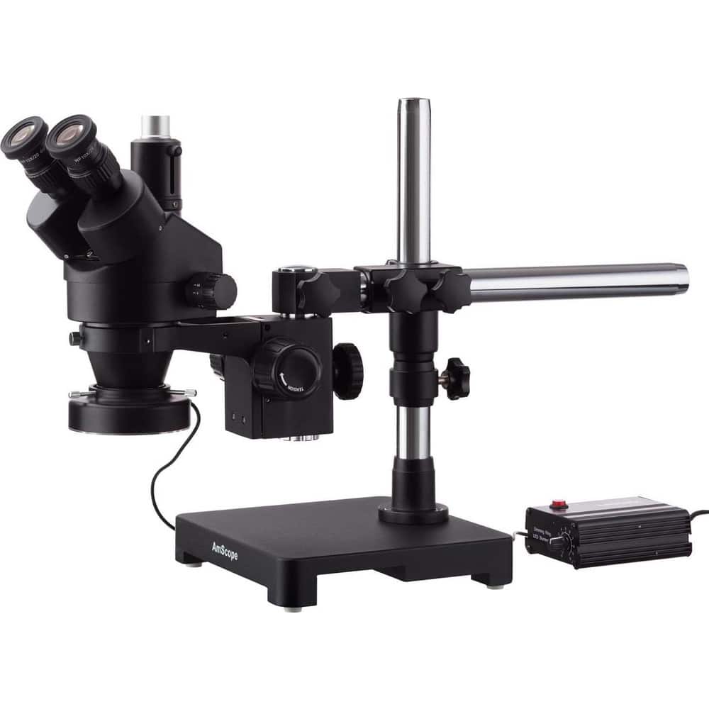 Microscopes, Microscope Type: Stereo , Eyepiece Type: Trinocular , Arm Type: Boom Stand, Single Arm , Image Direction: Upright  MPN:SM-3T-80MB-B
