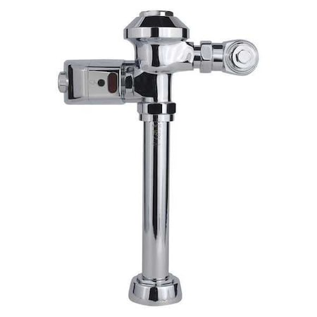 Toilet Automatic Flush Valve, 1.1 gpf gpf, Polished Chrome, 1 in, 1 1/2 in Spud Coupling MPN:HSM-801-CT-11