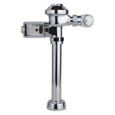 Toilet Automatic Flush Valve, 1.28 gpf gpf, Polished Chrome, 1 in, 1 1/2 in Spud Coupling MPN:HSM-801-CT-12