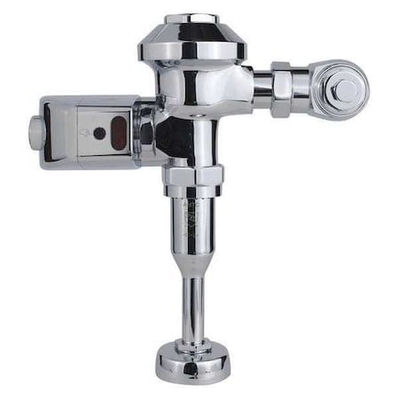 Urinal Automatic Flush Valve, 0.1 gpf gpf, Polished Chrome, 3/4 in, 3/4 in Spud Coupling MPN:HSM-801-CU-18