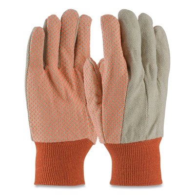Anchor Canvas Glove w/ Orange Pvc Dots MPN:101-1090