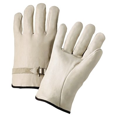 Anchor 6124L Leather Drivers Gloves Pull Strap MPN:101-4100L