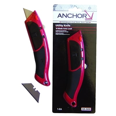 Anchor 10 Piece Auto Load Utility Knife MPN:102-AB-2600