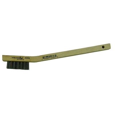 Anchor 3X7 Ss Brus 3 Inbristles Wood Hdl MPN:102-30SS