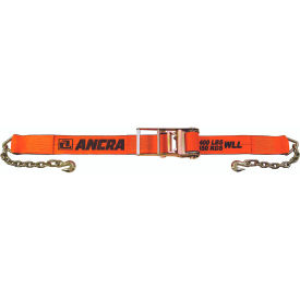 ANCRA Cargo® X-Treme Webbing Ratchet Strap with Chain Anchors 4