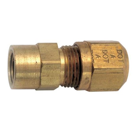 FemaleConnector, Compression, Brass, 150psi MPN:1466X4X4