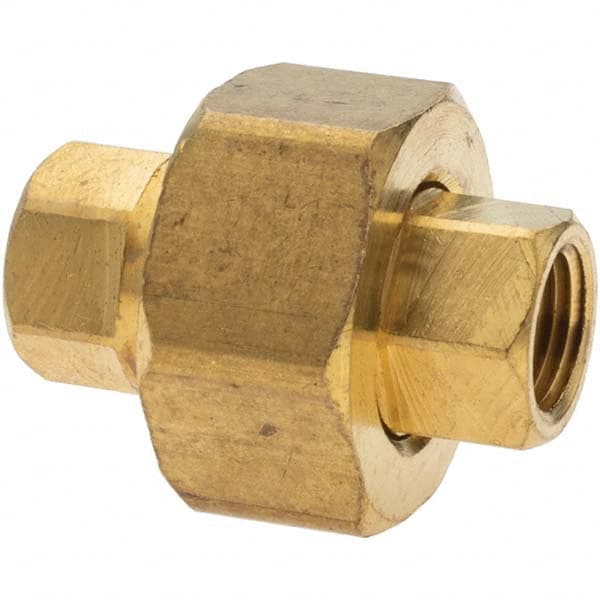 Brass Pipe Union: 1/8 x 1/8