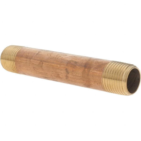 Brass Pipe Nipple: Threaded on Both Ends, 4-1/2