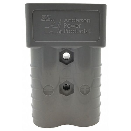 Power Connector, 350 A, Two Pole, 2/0 ga, 10, 000, 0.484 in Max Wire Dia, Gray MPN:6320G1