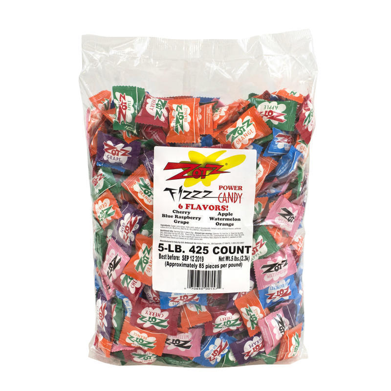 Zotz Fizz Power Candy, 5 Lb, Assorted Flavors MPN:293-00001