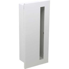 Potter Roemer Dana Alum. Fire Extinguisher Cabinet Vertical Tempered Glass Window Fully Recessed 7240-DV