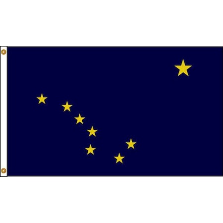 Alaska Flag, 5x8 Ft, Nylon MPN:140180