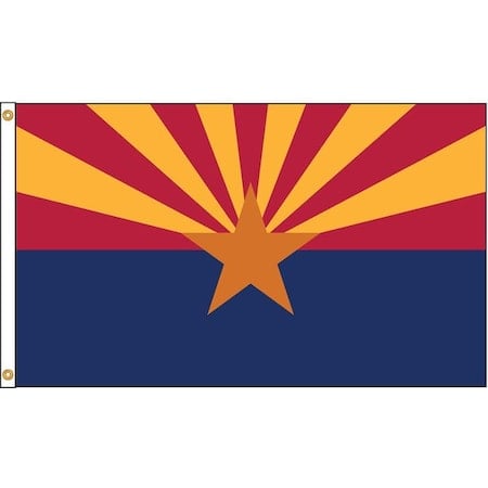 Arizona Flag, 4x6 Ft, Nylon MPN:140270