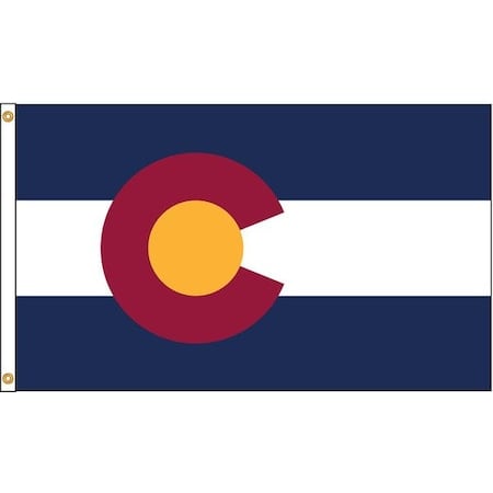 Colorado Flag, 4x6 Ft, Nylon MPN:140670