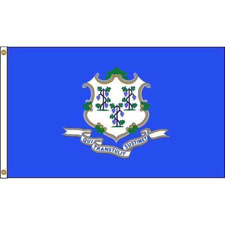 Connecticut Flag, 5x8 Ft, Nylon MPN:140780