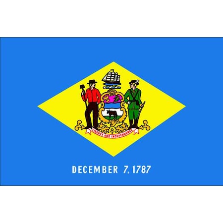 Delaware State Flag, 3x5 Ft MPN:140860