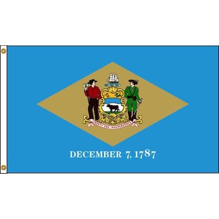 Delaware Flag, 4x6 Ft, Nylon MPN:140870