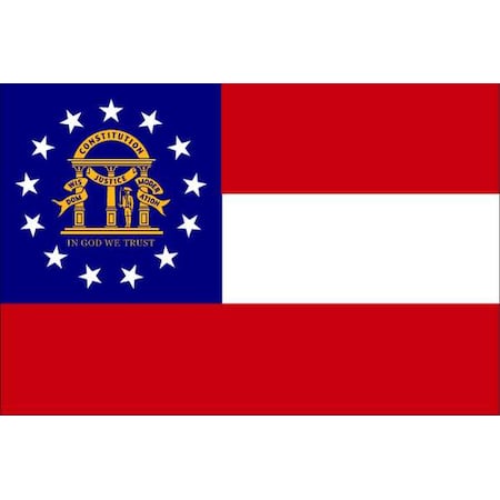 Georgia State Flag, 3x5 Ft MPN:141162