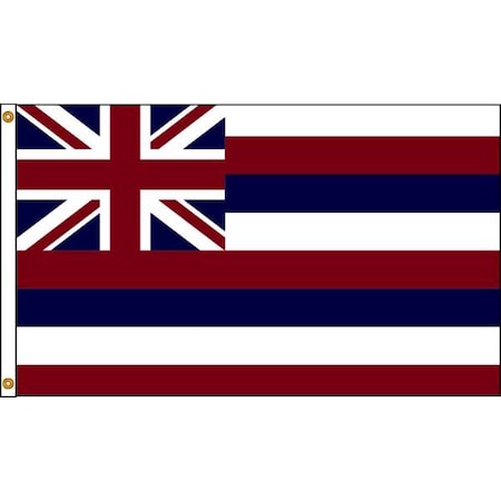 Hawaii Flag, 5x8 Ft, Nylon MPN:141280