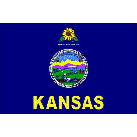 Kansas State Flag, 3x5 Ft MPN:141860