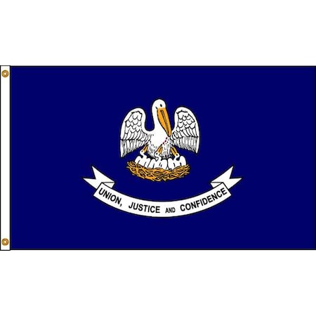 Louisiana Flag, 5x8 Ft, Nylon MPN:142180