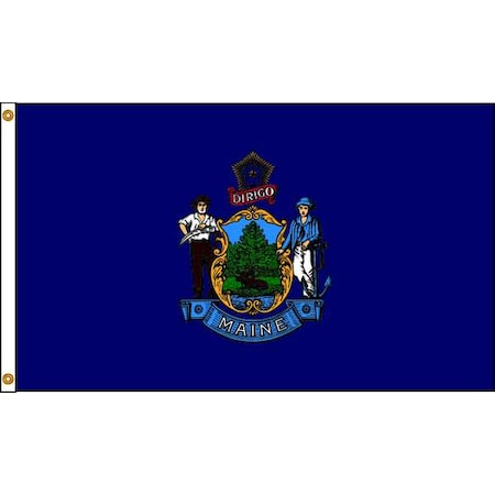 Maine Flag, 4x6 Ft, Nylon MPN:142270