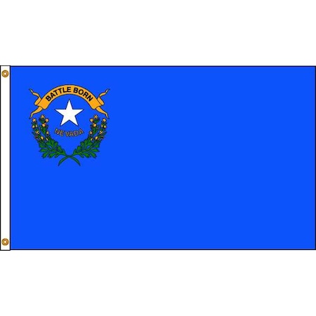 Nevada Flag, 4x6 Ft, Nylon MPN:143370