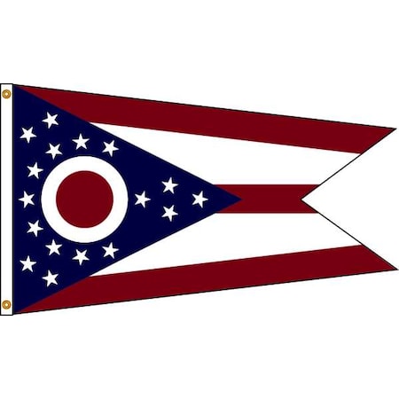 Ohio Flag, 4x6 Ft, Nylon MPN:144270
