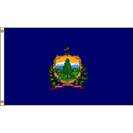 Vermont Flag, 5x8 Ft, Nylon MPN:145480