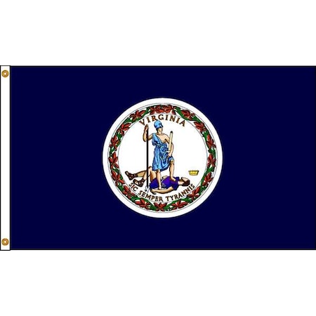 Virginia Flag, 5x8 Ft, Nylon MPN:145680