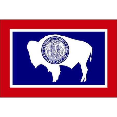 Wyoming State Flag, 3x5 Ft MPN:146160