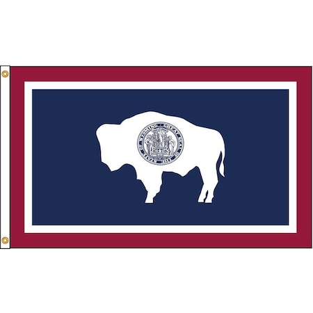 Wyoming Flag, 4x6 Ft, Nylon MPN:146170