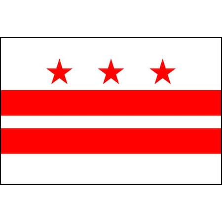 District Of Columbia Flag, 3x5 Ft MPN:146460