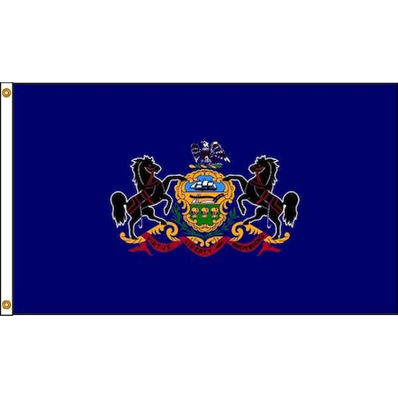 Pennsylvania Flag, 4x6 Ft, Nylon MPN:14670