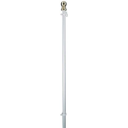 2-Piece Spinning Pole, Aluminum, Silver MPN:162