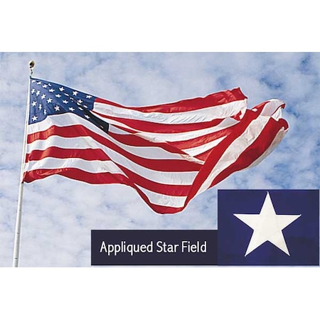 US Flag, 30x60 Ft, Polyester MPN:1677