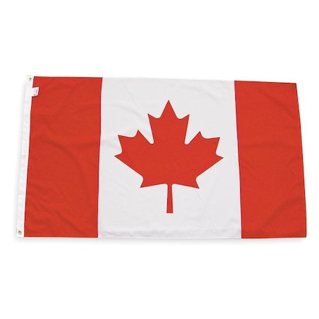 Canada Flag, 3x5 Ft, Nylon MPN:191337