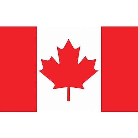 Canada Flag, 5x8 Ft, Nylon MPN:191343