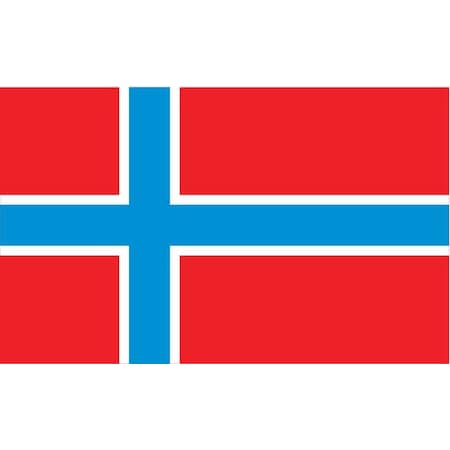 Norway Flag, 3x5 Ft, Nylon MPN:196446