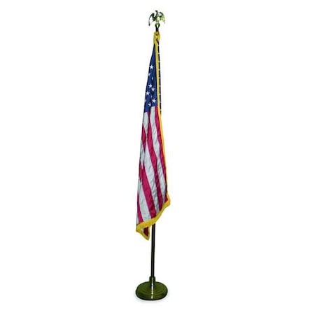 US Flag Set, indoor, 3x5 Ft MPN:31400
