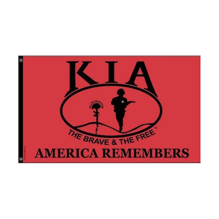 KIA Flag, 3 ft. H, 5 ft. W MPN:3605