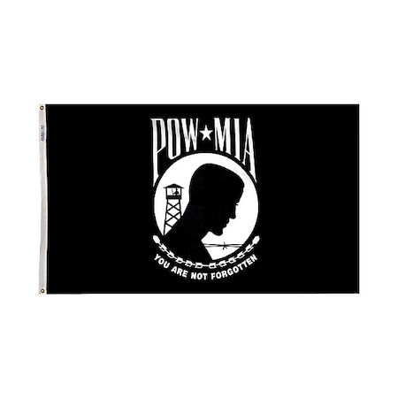 POW-MIA Flag, Military, 12 in. H, 18 in. W MPN:377984