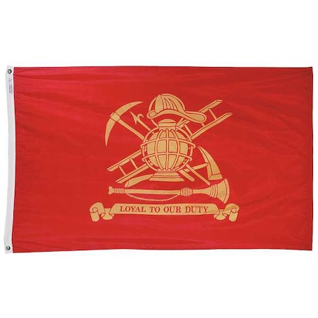 Fireman Flag, 3x5 Ft, Nylon MPN:379327