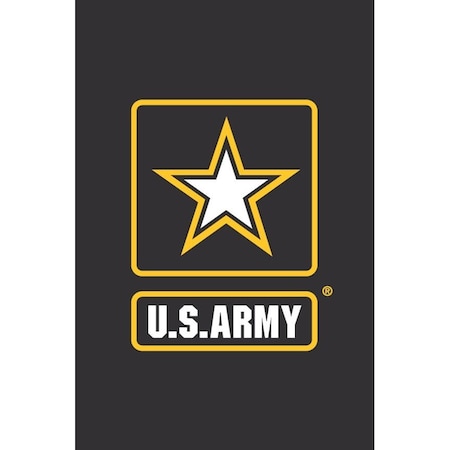 Flag, US Army Bk/Gld Star, Grdn, 12